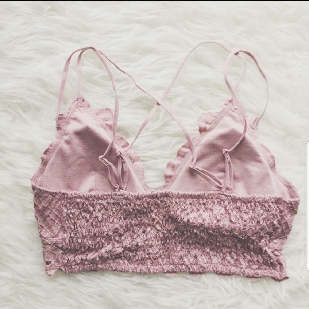 Lace double strap bralette - Picture 4 of 5